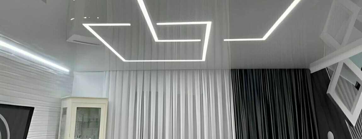 Натяжные потолки ДНР Световые линии